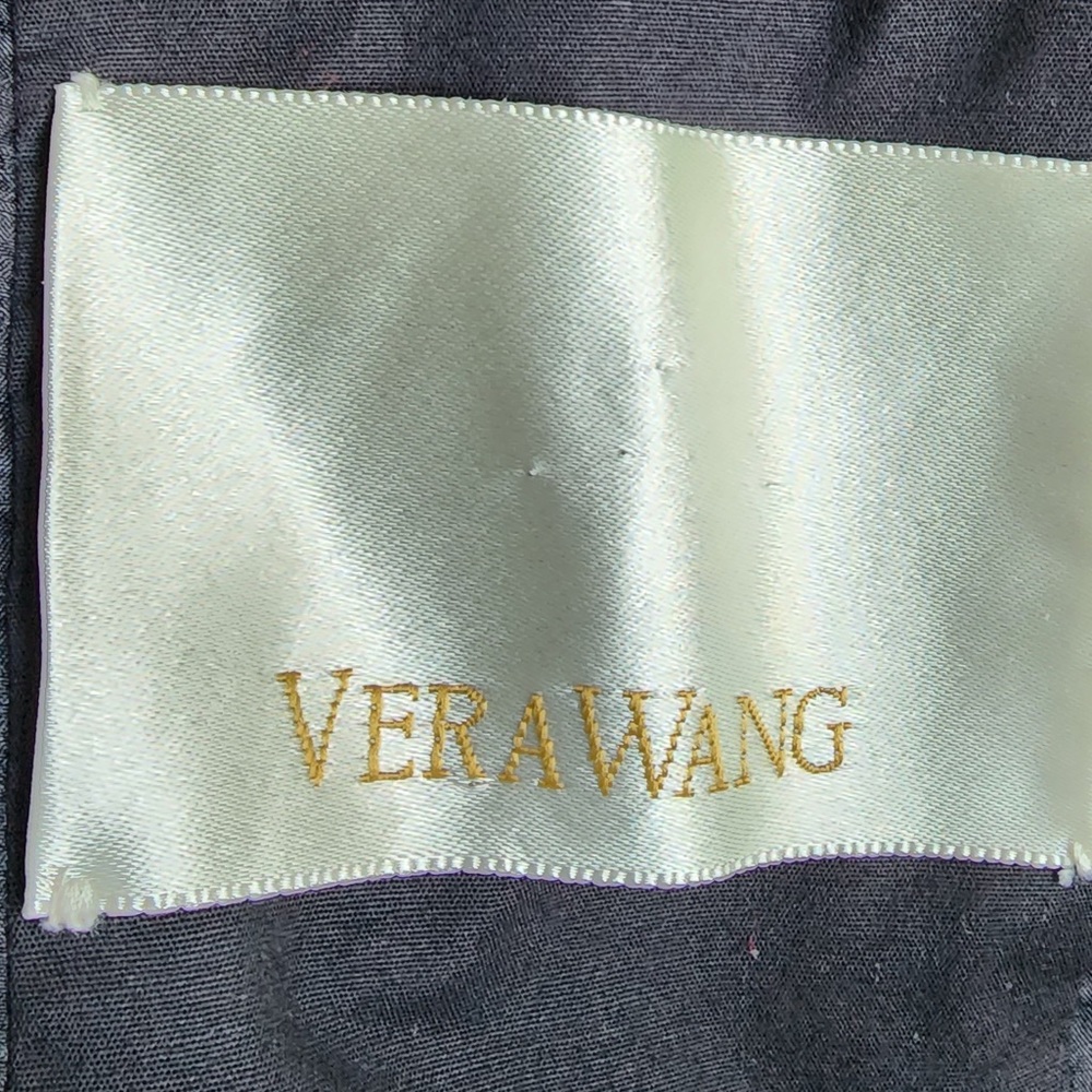 Gorgeous Vera Wang Black Satin Gown Floor Length Corset Back 6 - Picture 8 of 8